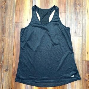 FILA Women’s Dark Gray Racerback Workout Tank Size XL